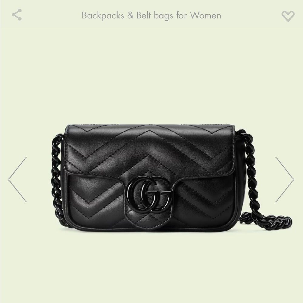 BRAND NEW GUCCI belt bag. Use as a clutch, short crossbody or shoulder bag - Picture 11 of 13